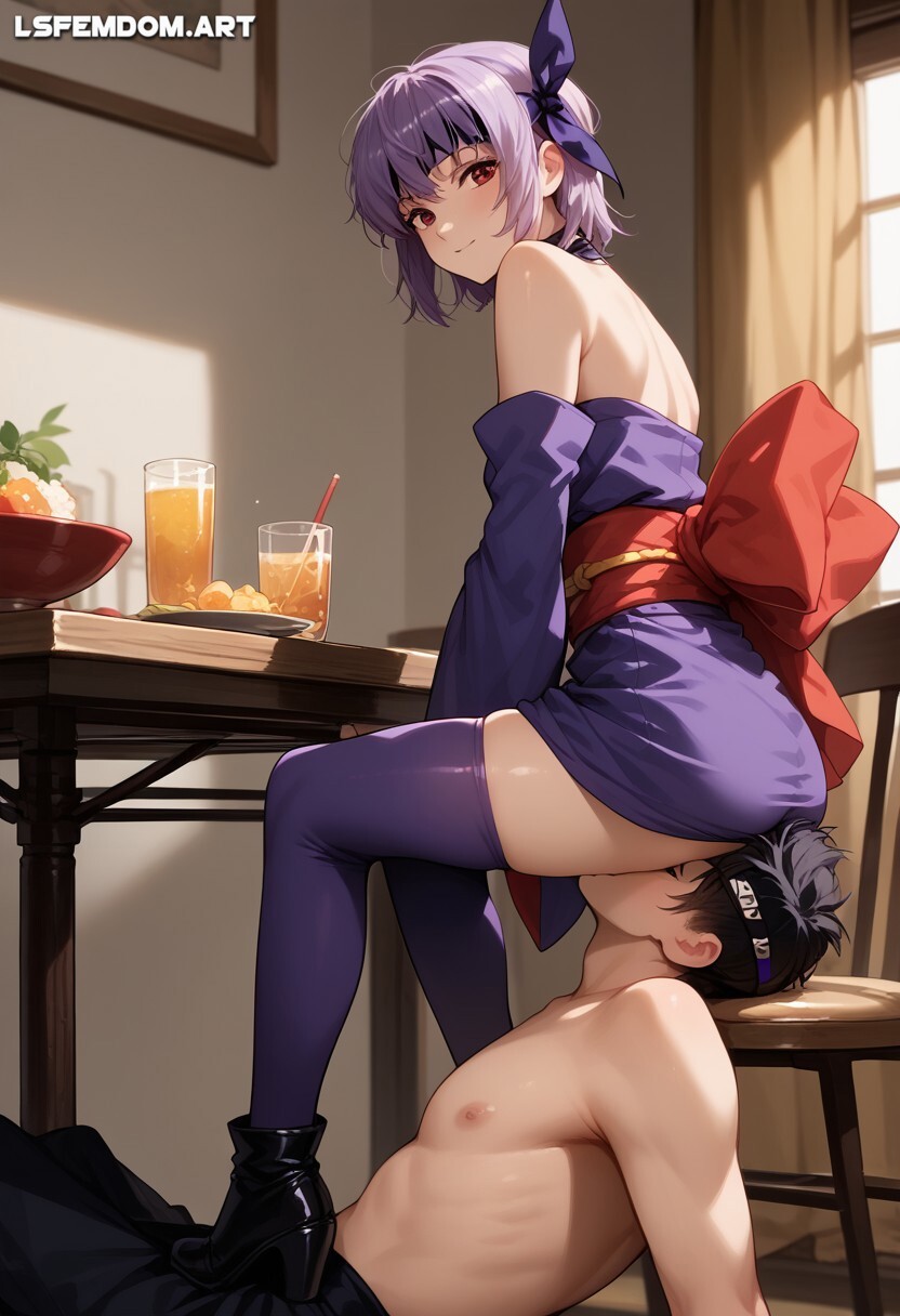 Ayane (Dead or Alive) Facesitting Femdom