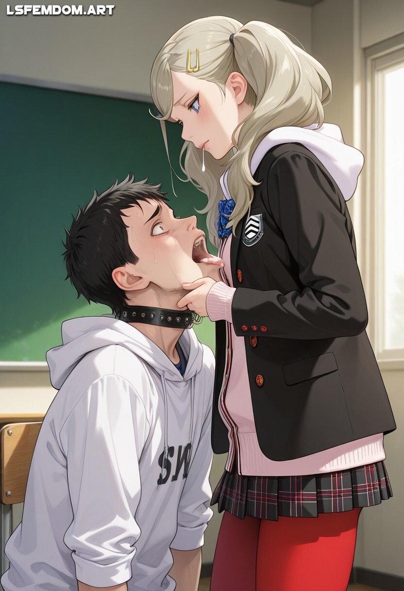 Spitting Humiliation Femdom In Classroom