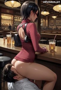 Ada Wong - Facesitting On Human Chair