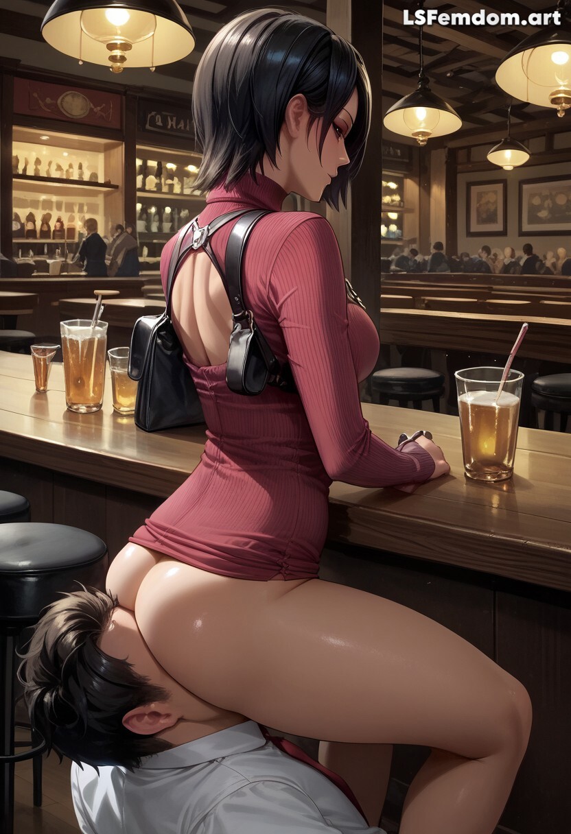 Ada Wong - Facesitting On Human Chair