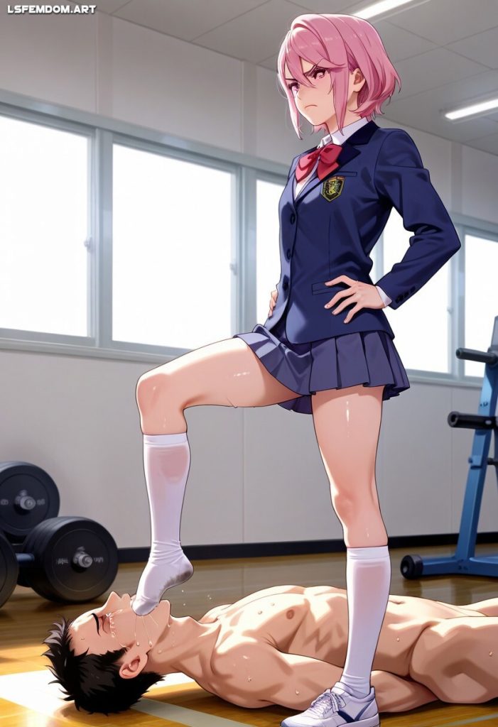 Aira Shiratori Foot Gagging In Dirty Socks Femdom