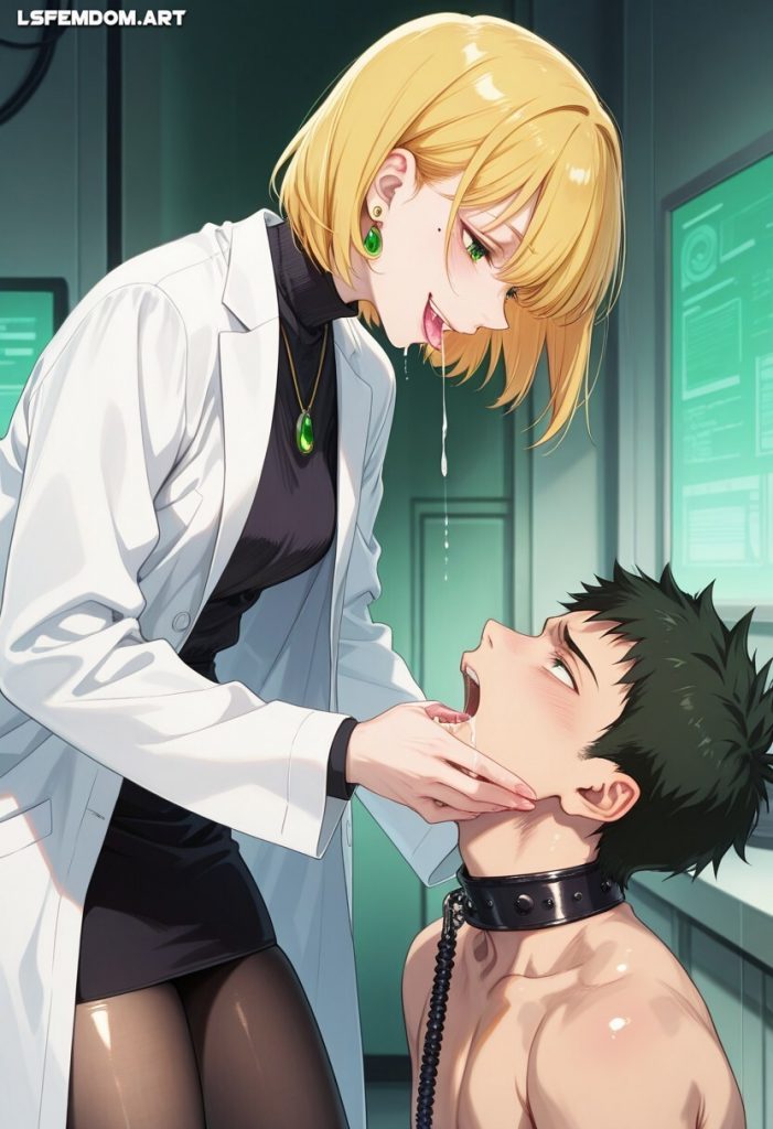 Blonde Mistress Spitting In Mouth Femdom