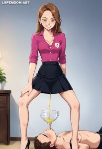 Dream sequence Server Girl - Pissing Femdom