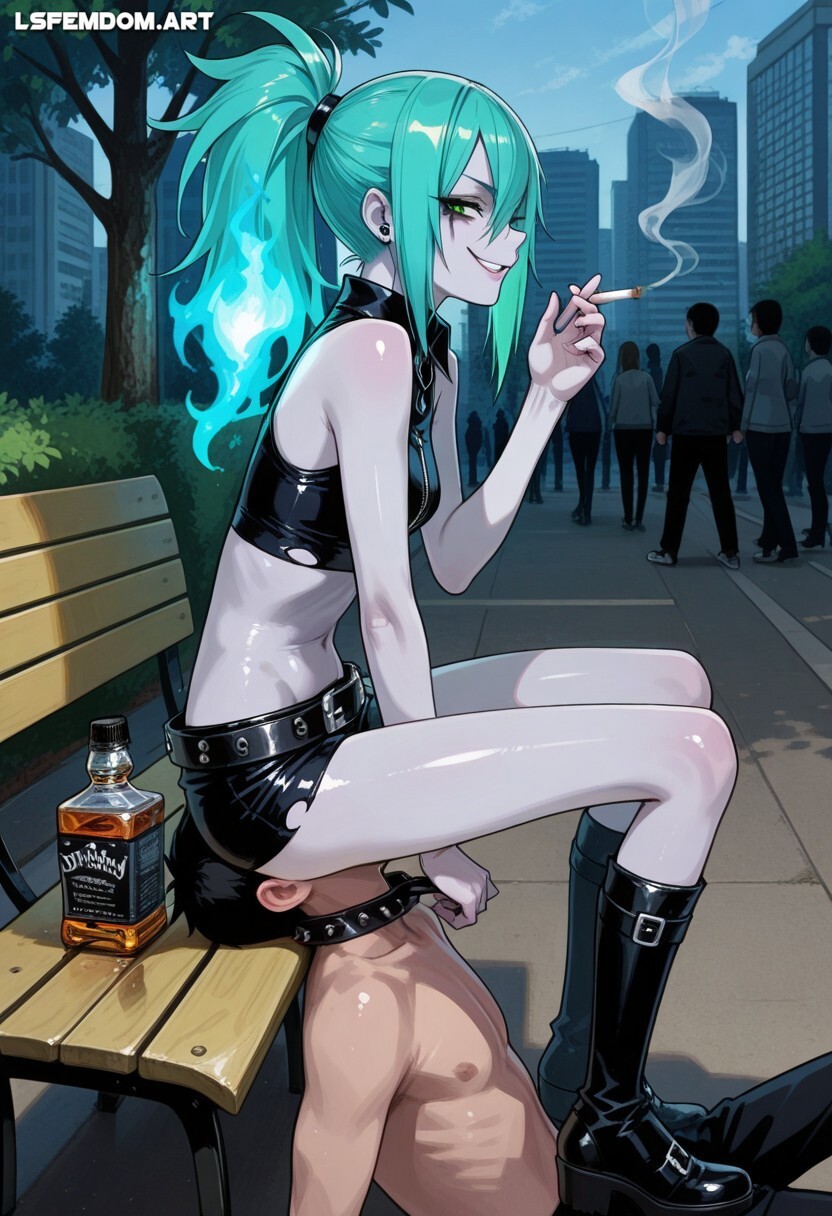 Ember McLain Facesitting Public Femdom