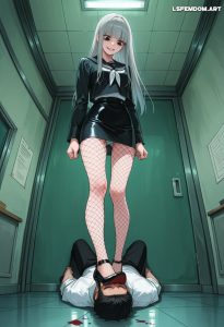 Eruka Frog (Soul Eater) Trampling Femdom