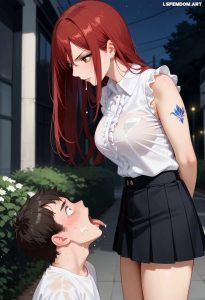 Erza Scarlet Spitting In Mouth Femdom