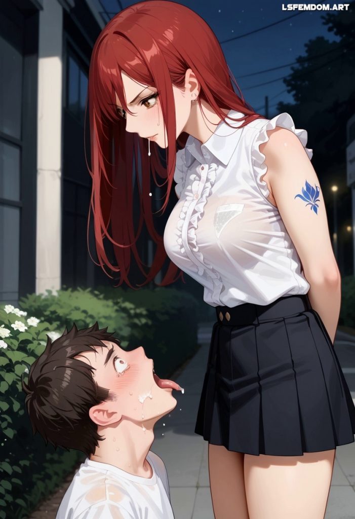 Erza Scarlet Spitting In Mouth Femdom