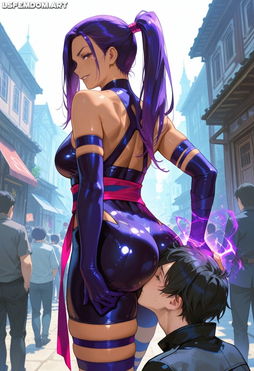 Face in Psylocke's Ass Femdom