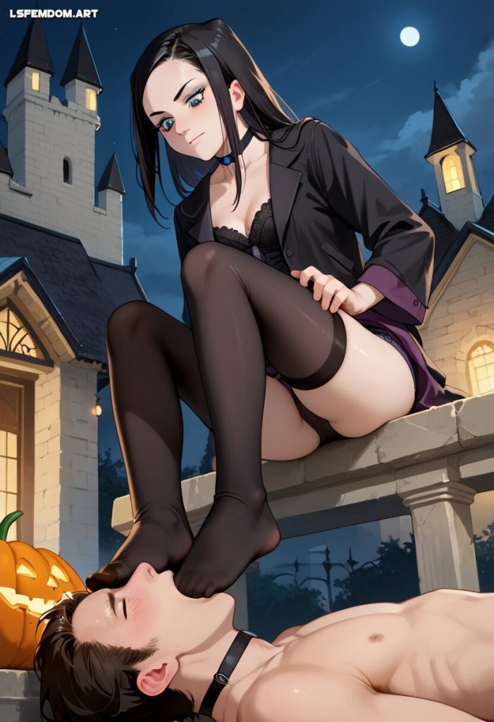 Goth Girl Foot Worship Femdom