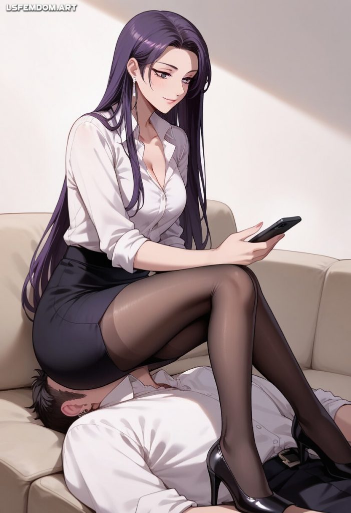 Hyeonbyeol Kang Use Human Sofa For Fullweight Facesitting Femdom