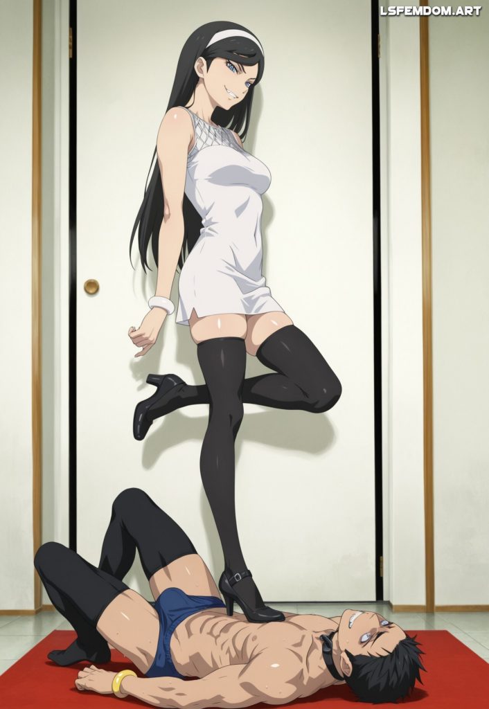 Kumashiro Maya Trampling Femdom