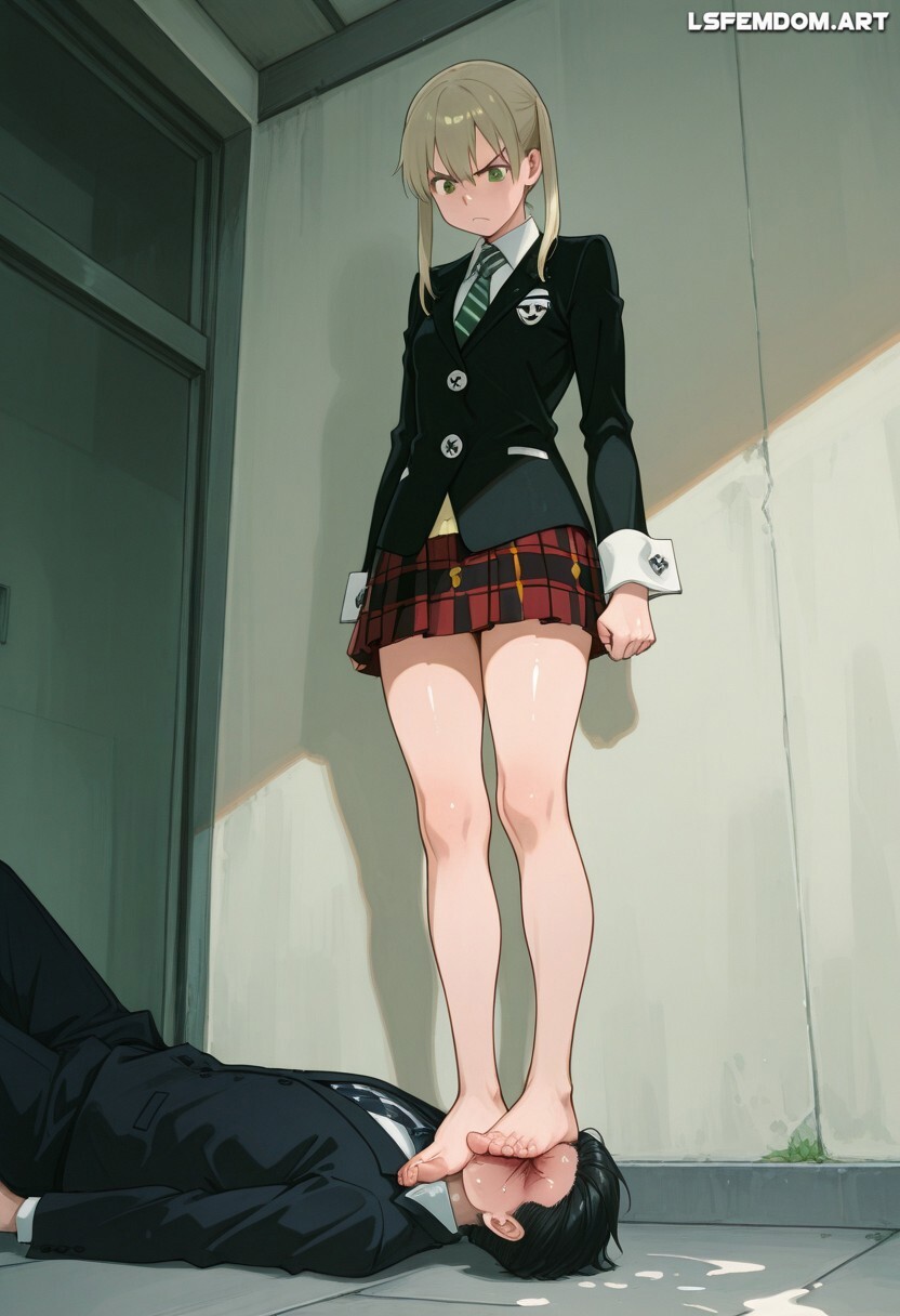 Maka Albarn Trampling Femdom