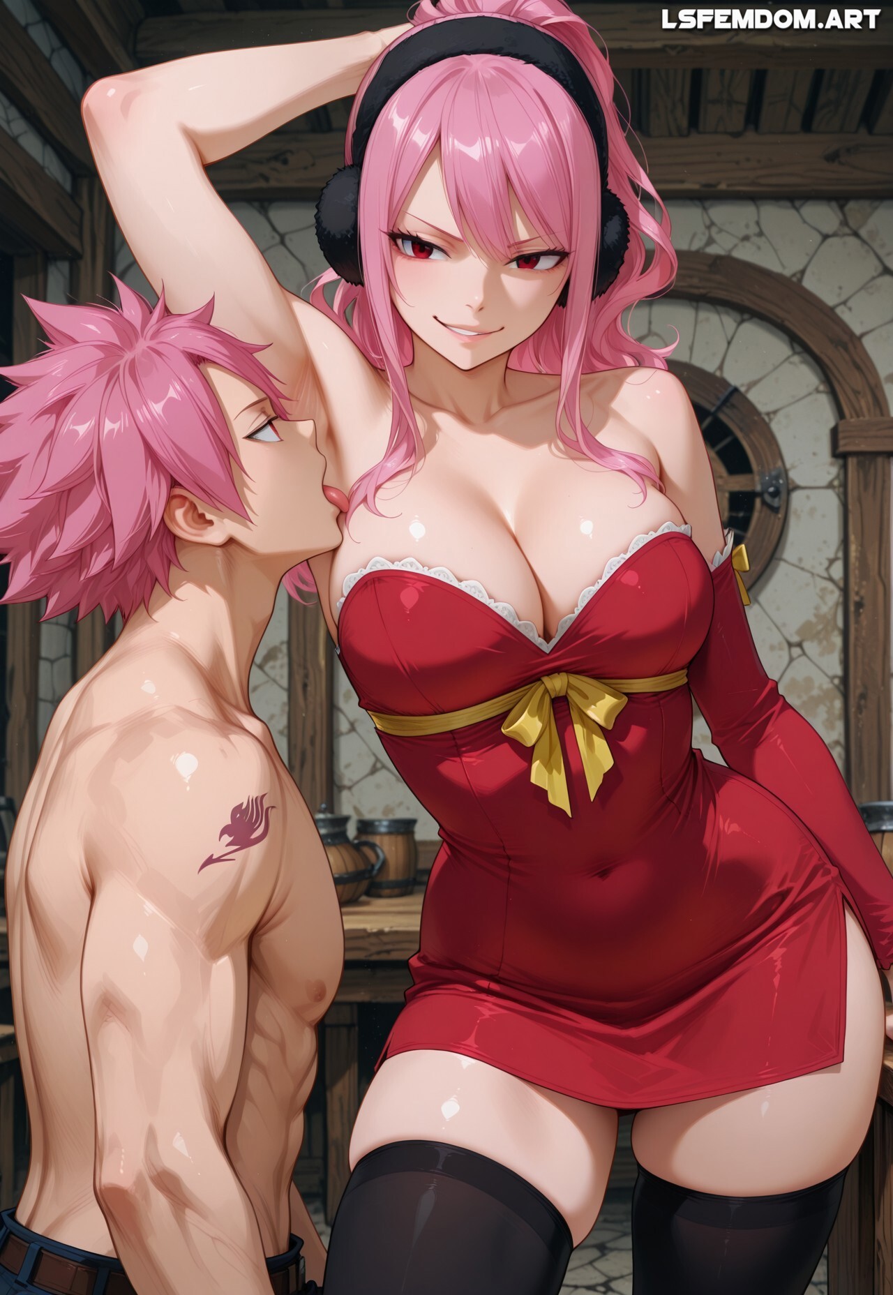 Meredy's Armpit Licking Femdom