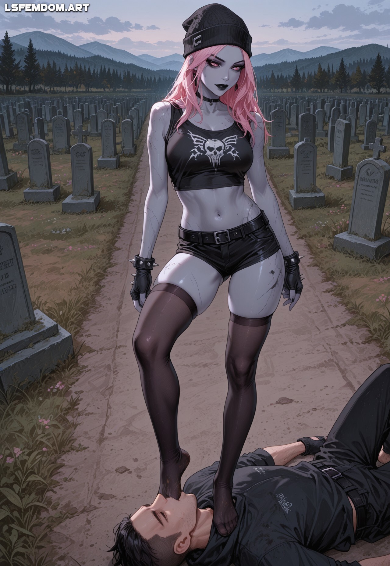 Midnight Dusk Foot Gagging Femdom