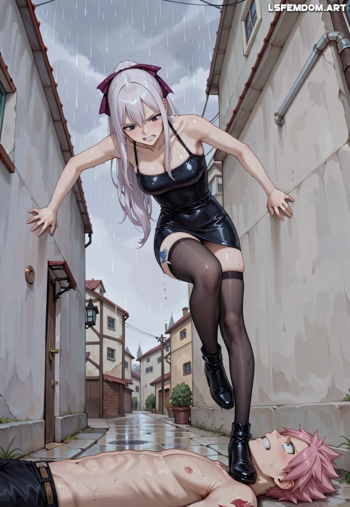 Mirajane Throat Trampling Femdom