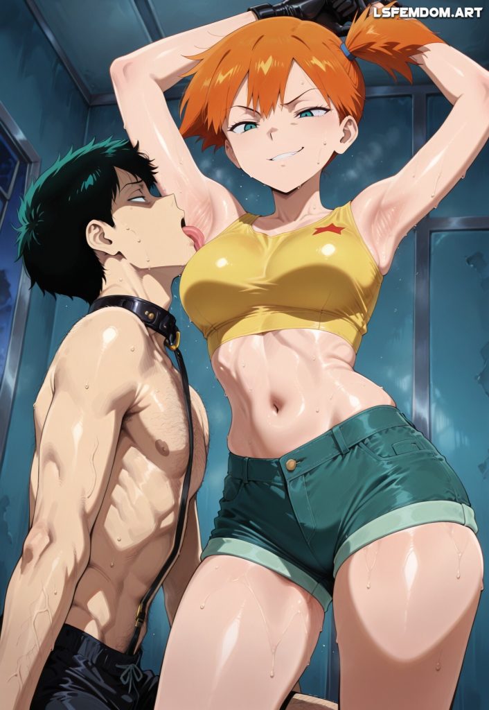 Misty (Pokemon) Femdom Armpit Licking