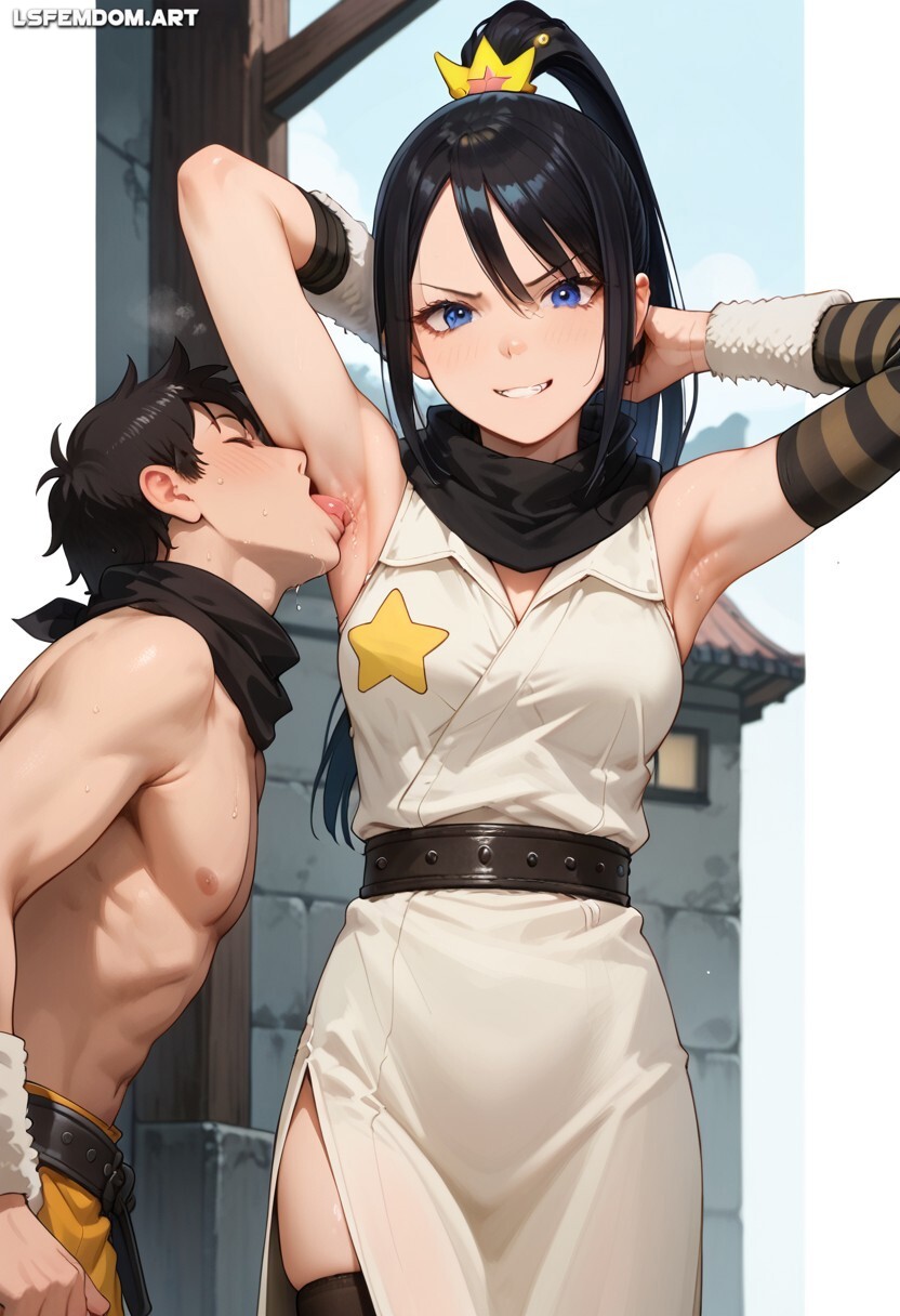 Tsubaki Nakatsukasa Femdom Armpit Licking