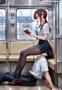 Mari Makinami Uses Human Chair For Facesitting