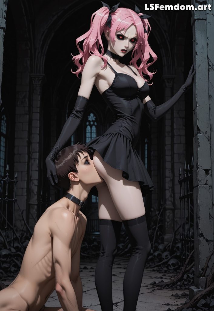 Face In Vamp Girl’s Ass