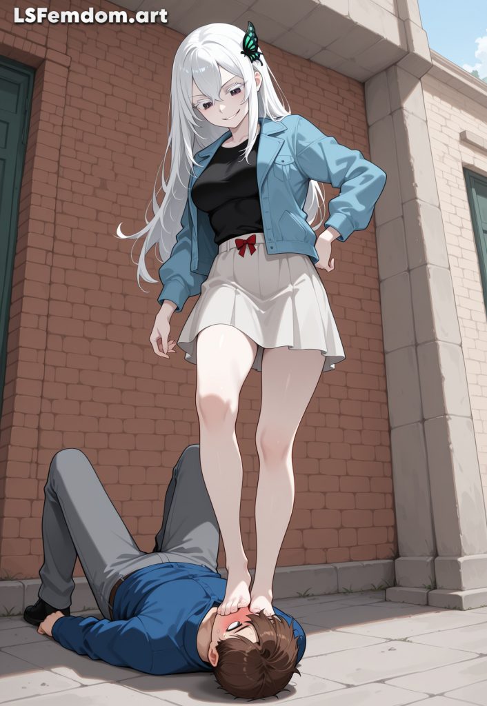 Echidna Face Trampling Femdom