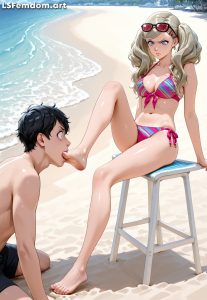 Ann Takamaki - Foot Gagging Femdom