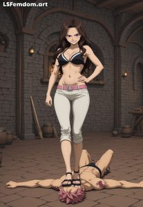 Cana Alberona Trampling Natsu's Face Femdom