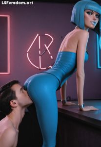 Kiss My Ass - Femdom Ass Worship In 3D Style