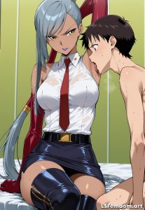 Licks Villetta's Sweaty Armpit Femdom