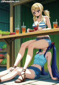 Lucy Uses Wendy's Face Instead of Chair - Facesitting LezDom