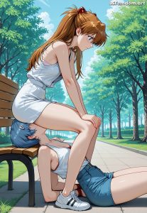 Asuka Uses Rei's Face As Seat For Facesitting LezDom