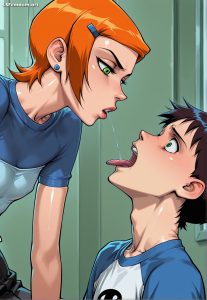 Gwen Tennyson Spitting Domination Femdom