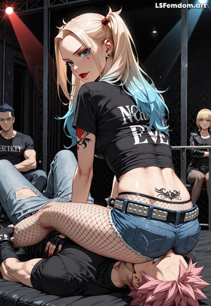 Harley Queen (Suicide Squad) Facesitting On Human Chair Slave