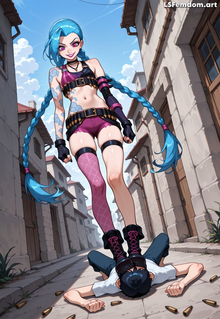 Jinx Hard Face Trampling with Age Difference