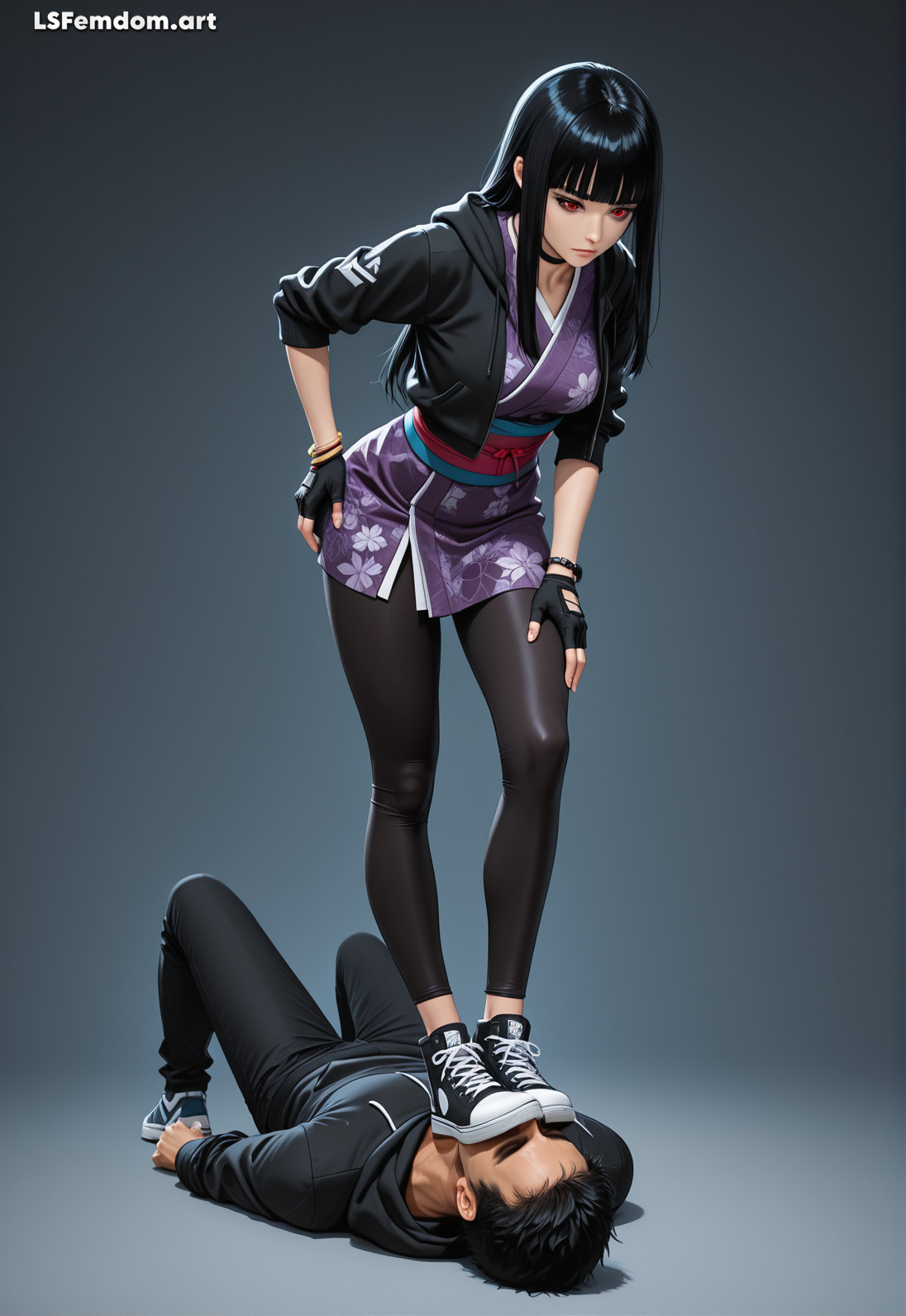 Charlotte (Fortnite) Trampling In Sneakers Femdom