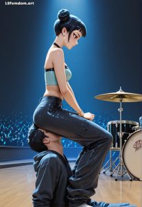 Zoey Uses Slave's Face Like Seat For Facesitting Femdom
