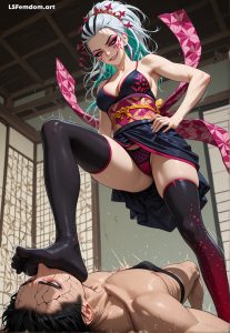 Demon Girl Daki Trampling And Stomping Femdom