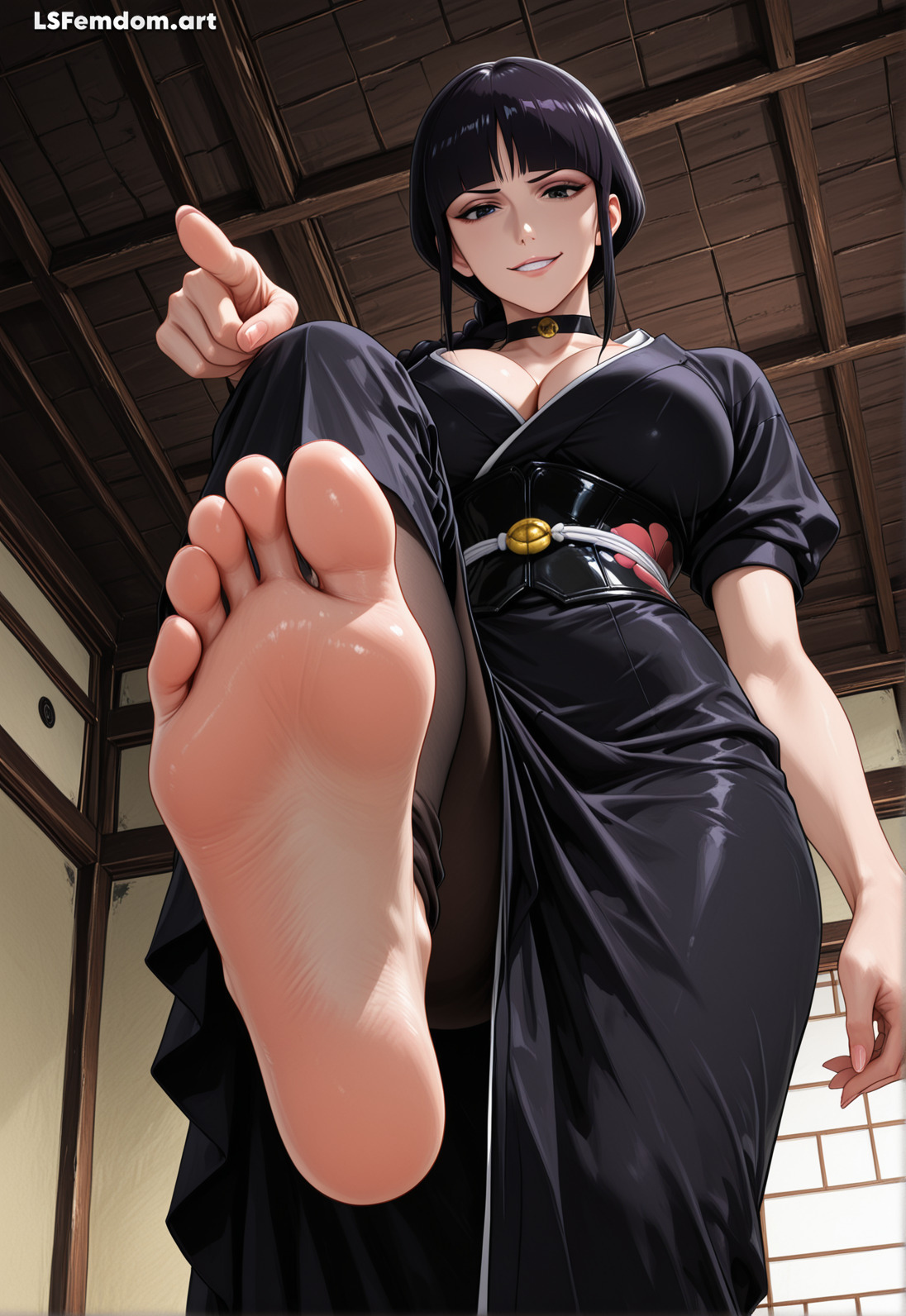 Nemu Kurotsuchi - Pov Foot On Face Femdom