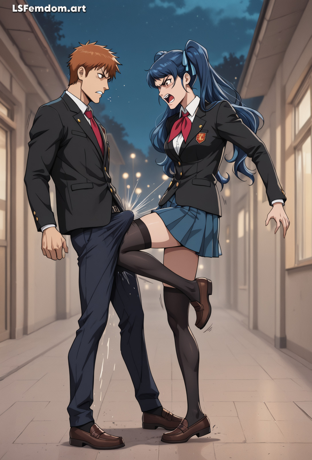 Izumi Akazawa Ballbusting (CBT) Femdom Art