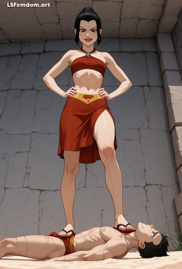 Azula Full Weight Trampling Femdom Art