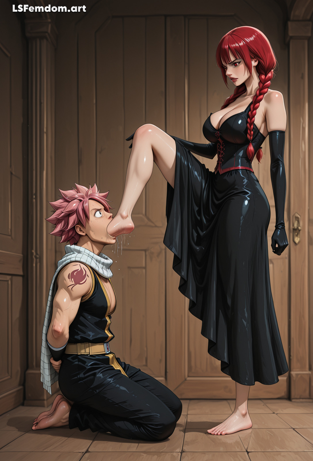 Flare Corona Forced Foot Gagging Extreme Femdom Art