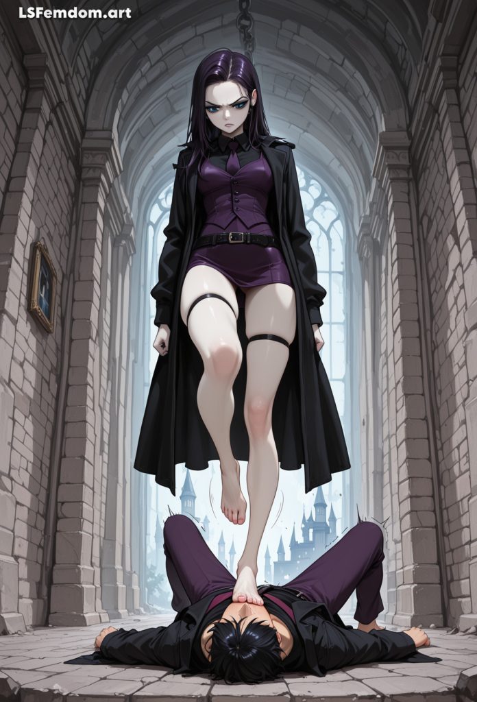 Re-l Mayer (Ergo Proxy) Face Trampling Femdom Art