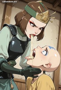 Suki (Avatar) Vomit In Mouh Female Domination Kinky Art