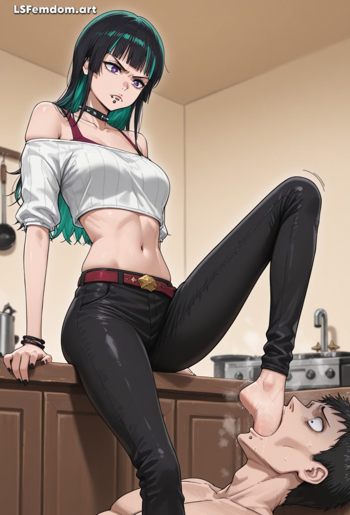 Kirara Hoshi’s Foot Sucking Femdom Foot Gagging Art