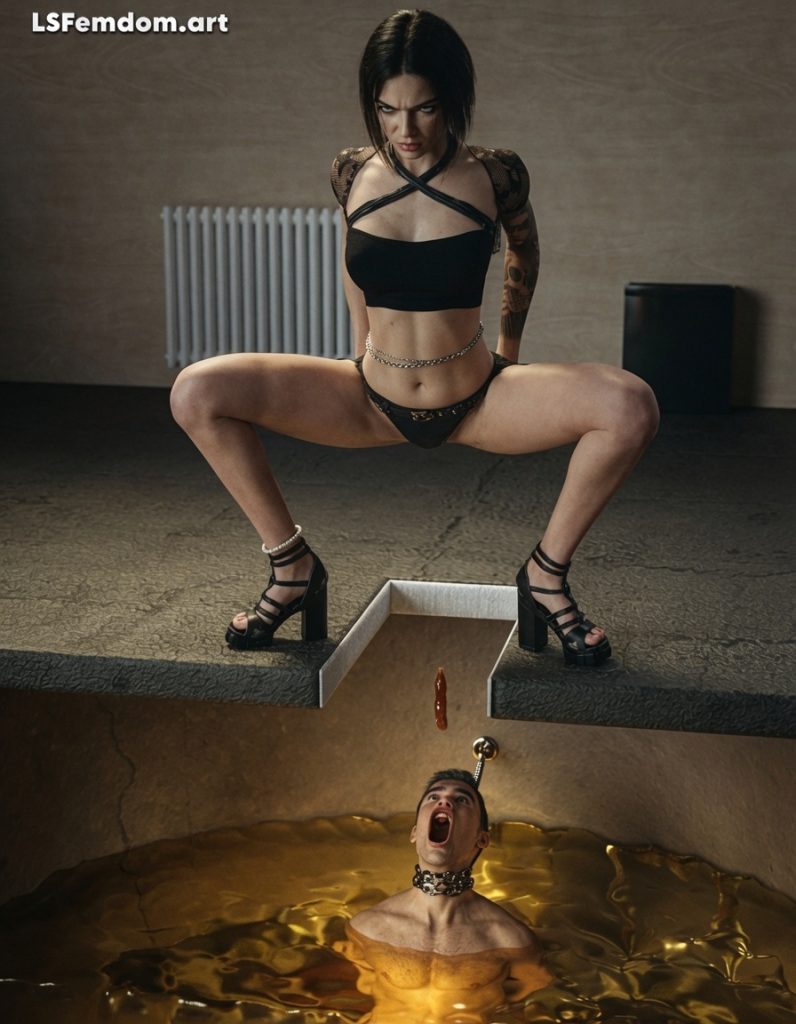 Human Toilet Slave For Mistress 3D and Photorealism Art
