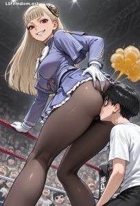 Ingrid Fart In Face and Mouth Femdom Smelly Torture Art