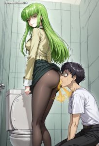 C.C. Fart In Mouth Femdom Smelly Torture Art