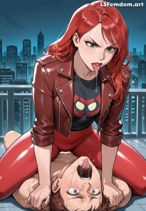 Mary Jane Watson Spitting Domination